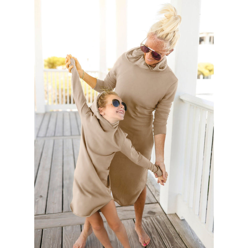 Organic Luna Hoodie Dress Adult