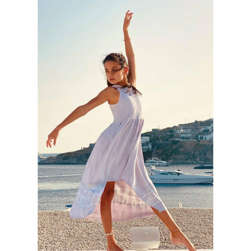 Organic Giselle Dress Pastel Tie Dye - Be Mi Los Angeles