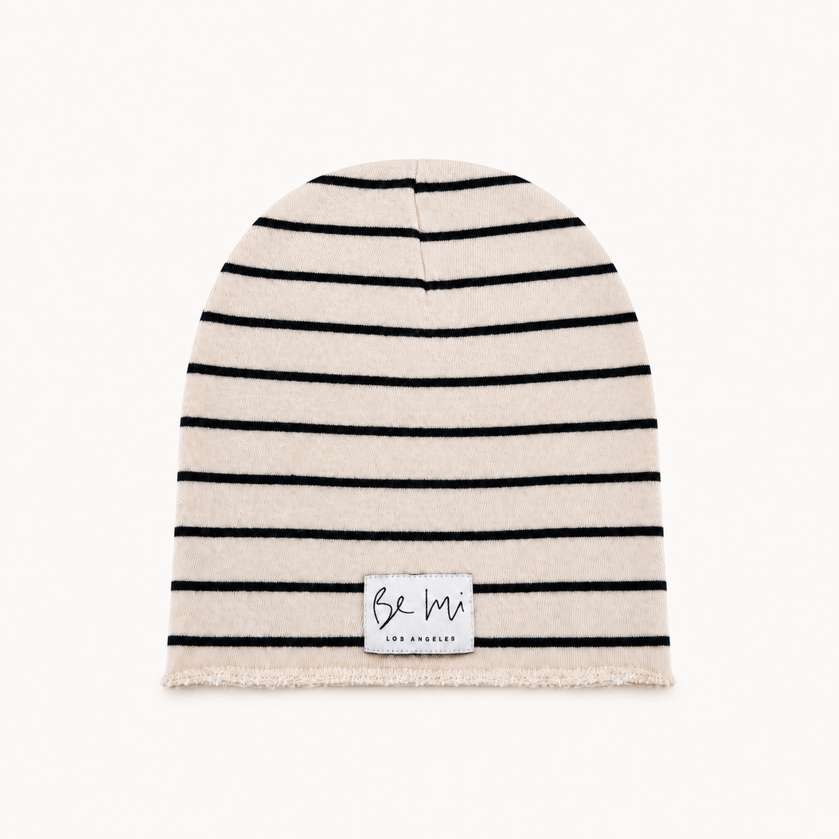 French Terry Striped Beannie
