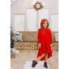 Girls flowy red holiday dress – made in LA
