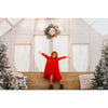Holiday outfit for girls – long sleeve red dress