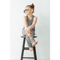 Be Mi Los Angeles romper with fine stripes, sleeveless design, and relaxed fit, perfect for casual summer wear.