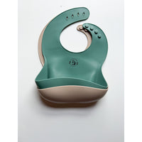 Silicone bib by ShopMyLittleSongbird, waterproof and easy-to-clean bib with adjustable neck strap for toddlers.