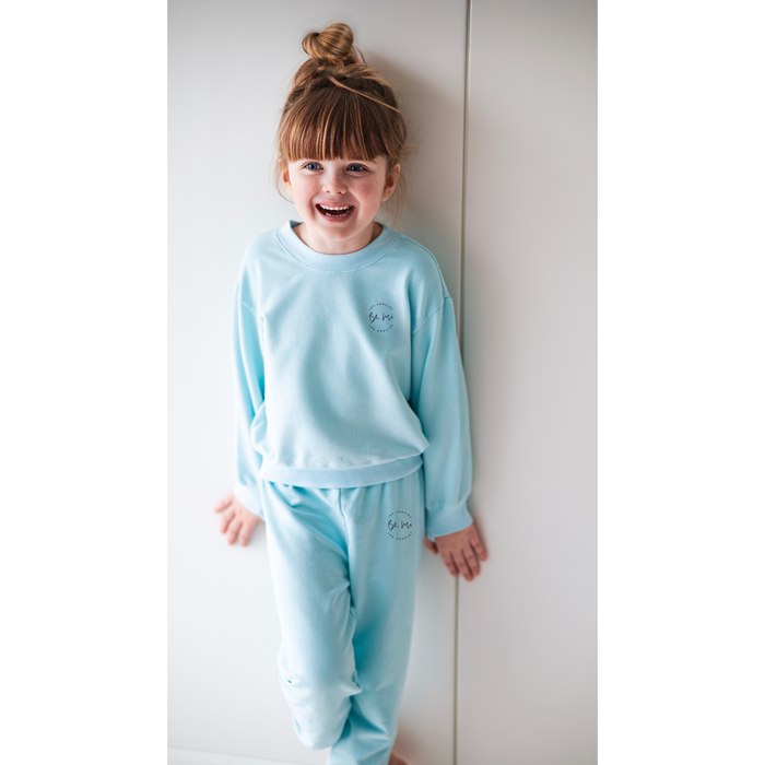 Be Mi Los Angeles Organic Cloud Lite Pullover top, lightweight and comfortable for casual wear, shown on a model in a social media post.