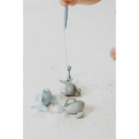 Colorful silicone fishing set featuring various playful silicone toys, designed for children’s imaginative play and sensory development.