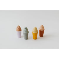 Colorful silicone ice cream cones toy set from ShopMyLittleSongbird, perfect for play and sensory activities.