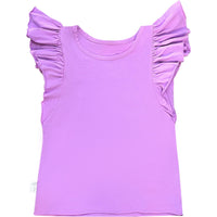 Be Mi Los Angeles Natalia Ruffle Top Sleeveless, stylish sleeveless top with ruffle details, ideal for casual or dressy occasions.
