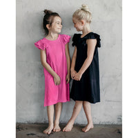 Be Mi Los Angeles Valentina Ruffle Dress, sleeveless summer dress with ruffle details and floral pattern on lightweight fabric.