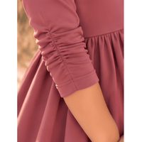 Organic Nova Dress Muted Berry