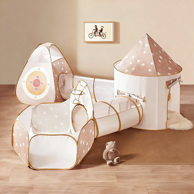 Tiny Land® Discovery 5-in-1 Play Tunnel With no Balls