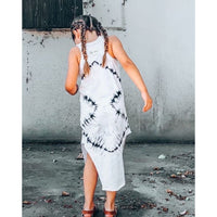 Be Mi Los Angeles Lexi Tank Dress in bubble gum pink, sleeveless dress with a fitted bodice and flowing skirt, casual and stylish.