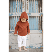 Organic Benji Kids’ Hoodie Terracotta