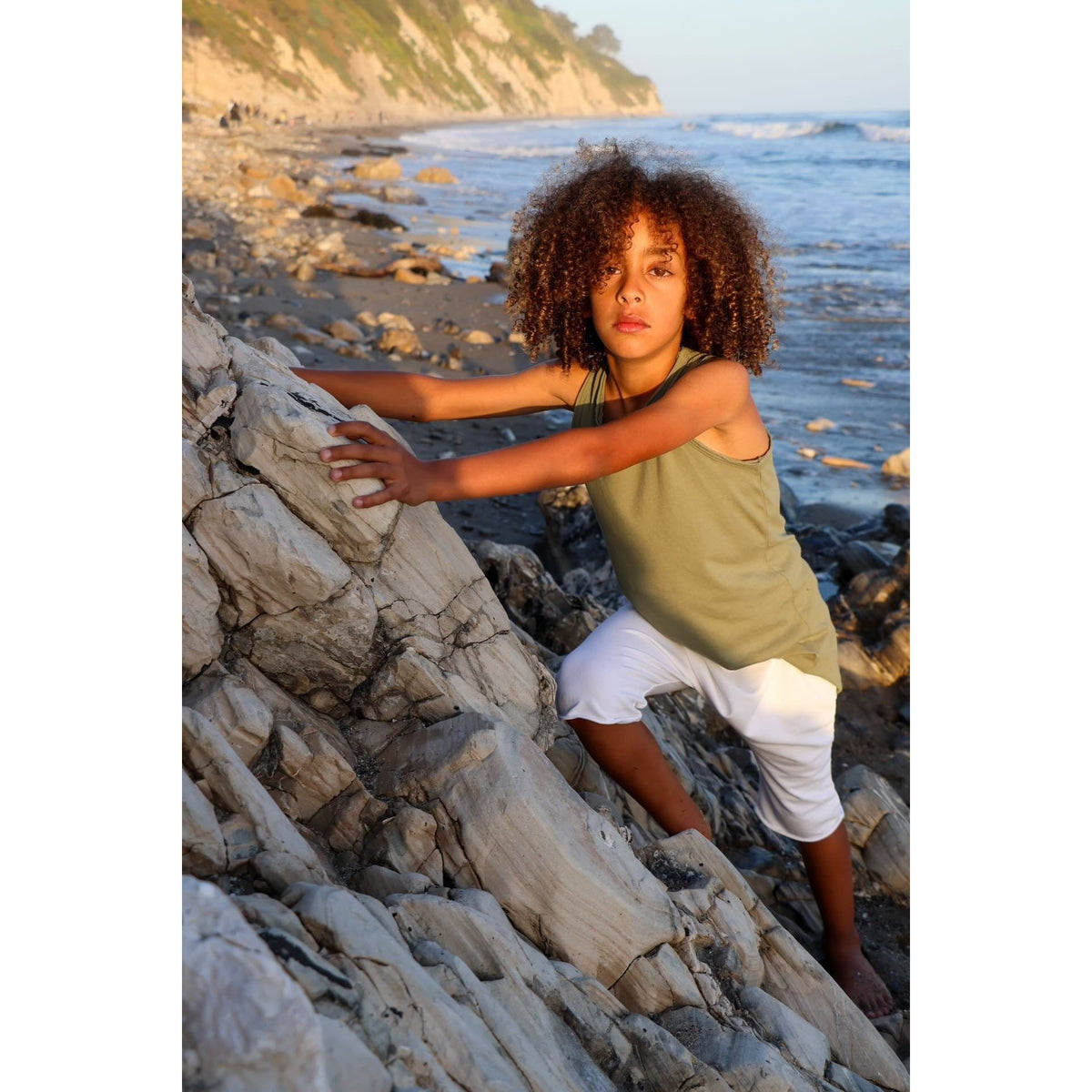 Organic Malibu Shorts by Be Mi Los Angeles, casual shorts made from organic fabric, shown in a relaxed fit.