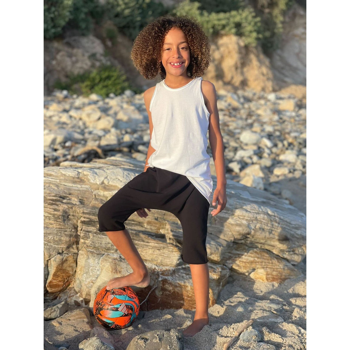 Organic Malibu Shorts by Be Mi Los Angeles featuring lightweight, eco-friendly fabric and casual style, shown in a relaxed fit.