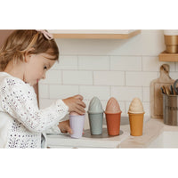 Colorful silicone ice cream cone toys from ShopMyLittleSongbird, designed for play and sensory fun.