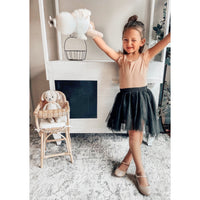 Be Mi Los Angeles high-low tutu skirt with layered tulle, flowing design, and vibrant colors, perfect for stylish dance or casual wear.