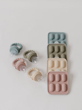 Silicone Fruit feeder & Ice Tray Set