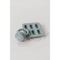 Silicone fruit feeder and ice tray set by ShopMyLittleSongbird with colorful silicone components on a white background.