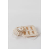 Silicone fruit feeder and ice tray set by ShopMyLittleSongbird, featuring colorful silicone tools for feeding and freezing fruit.