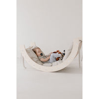 Colorful arch tunnel gym for kids, soft fabric play tunnel with multiple arches for crawling and crawling fun.