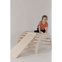 Colorful arch activity gym with hanging toys and soft mat for infants, designed by ShopMyLittleSongbird.