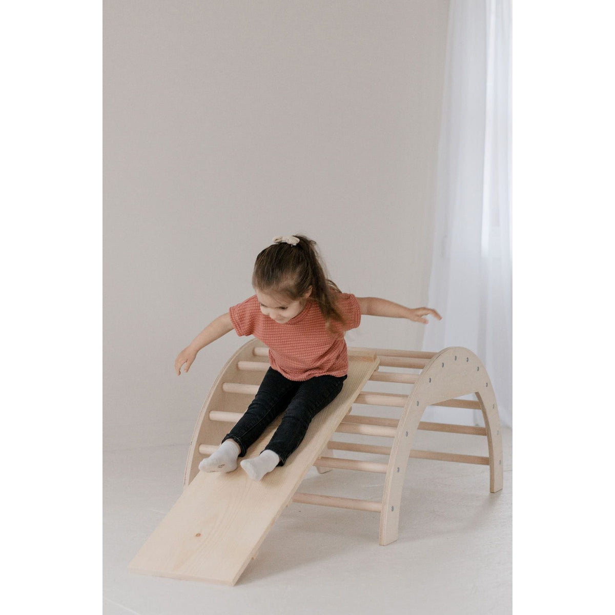 Colorful Arch Activity Gym by ShopMyLittleSongbird with hanging toys and soft mat for babies to play and explore.