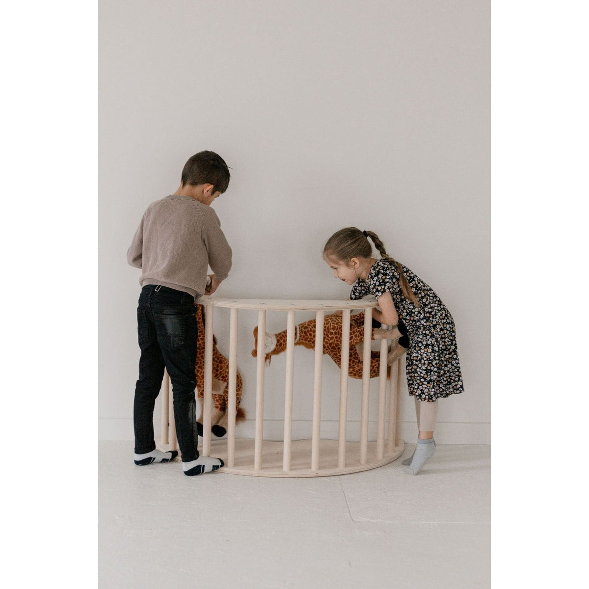 Colorful Arch Activity Gym by ShopMyLittleSongbird with hanging toys and soft fabric for infant sensory play and tummy time.