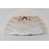 Colorful Arch Activity Gym by ShopMyLittleSongbird with hanging toys and soft fabric for infants' sensory play and development.