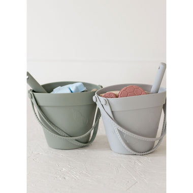 Silicone Sand bucket with toys and shovel
