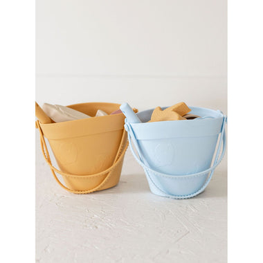 Silicone Sand bucket with toys and shovel