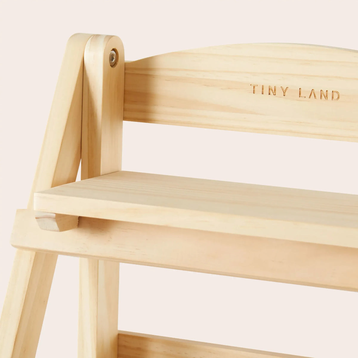 Tiny Land® Play Kitchen Accessories – Play Kitchen Food Storage: Versatile Wooden Rack for Play Food