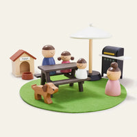 Tiny Land® Sweetwood Edge Dollhouse, wooden miniature dollhouse with detailed interior and exterior features for kids and collectors.