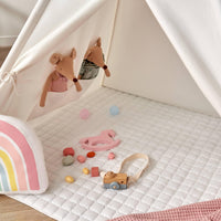 Tiny Land® Teepee Tent for Kids with Mat – Indoor Play Tent with Floor Mat