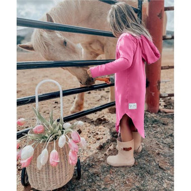 Organic Luna  Hoodie Dress - Be Mi Los Angeles