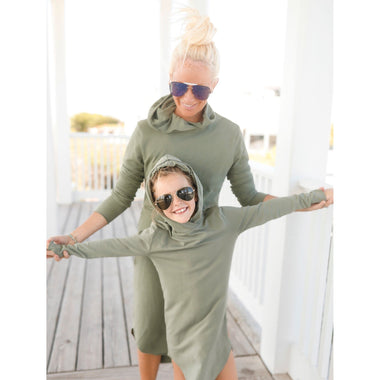 Organic Luna  Hoodie Dress Adult - Be Mi Los Angeles