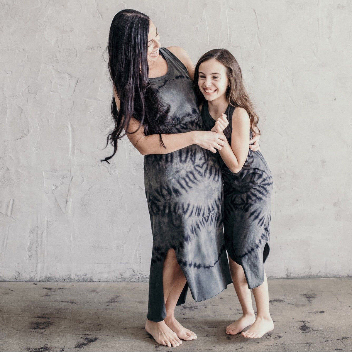 Black Lexi Tank Dress for adults by Be Mi Los Angeles, featuring a sleeveless design and casual fit.