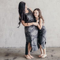 Black Lexi Tank Dress for adults by Be Mi Los Angeles, featuring a sleeveless design and casual fit.