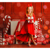 Organic Giselle Dress Long Sleeve Red - Be Mi Los Angeles