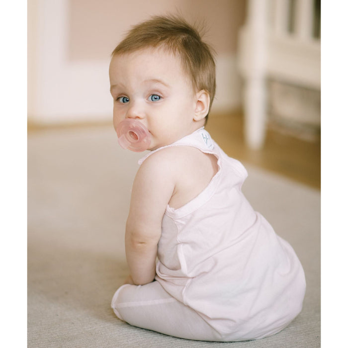 Pink romper from Be Mi Los Angeles featuring a stylish, comfortable design for casual or summer wear.