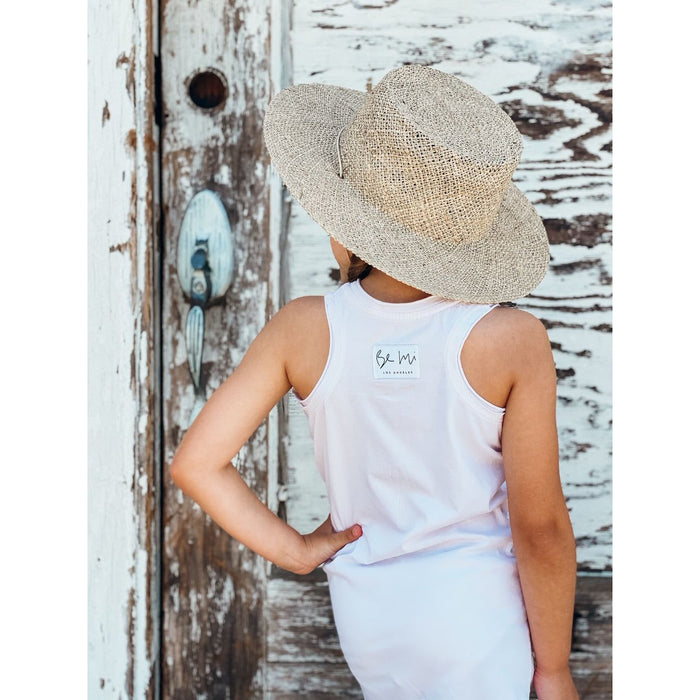 Be Mi Los Angeles Lexi Tank Dress in butter yellow, sleeveless summer dress with a relaxed fit and soft fabric.