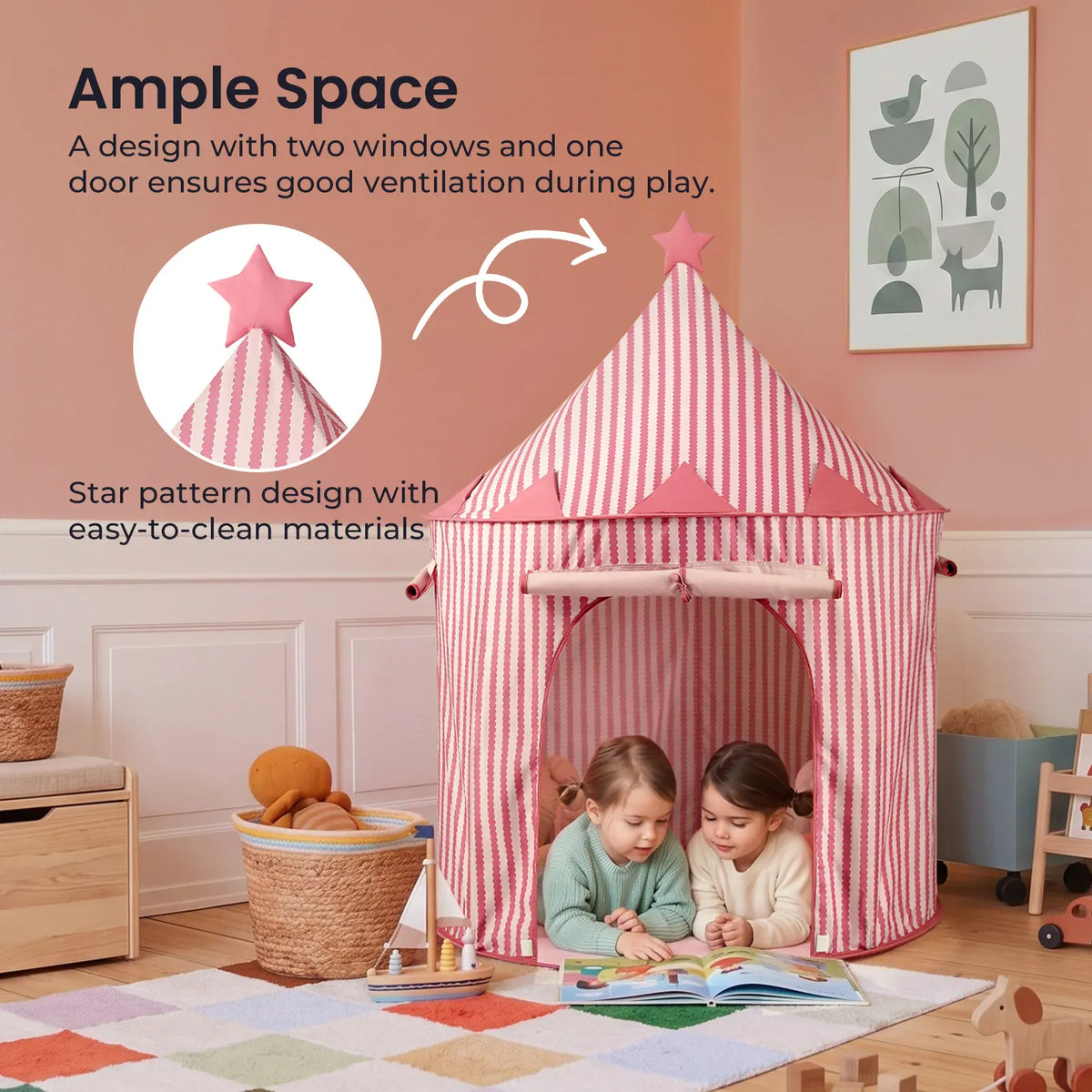 Tiny Land® Kids Tent – Indoor Tent for Toddlers