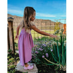 Organic Giselle Dress Purple - Be Mi Los Angeles