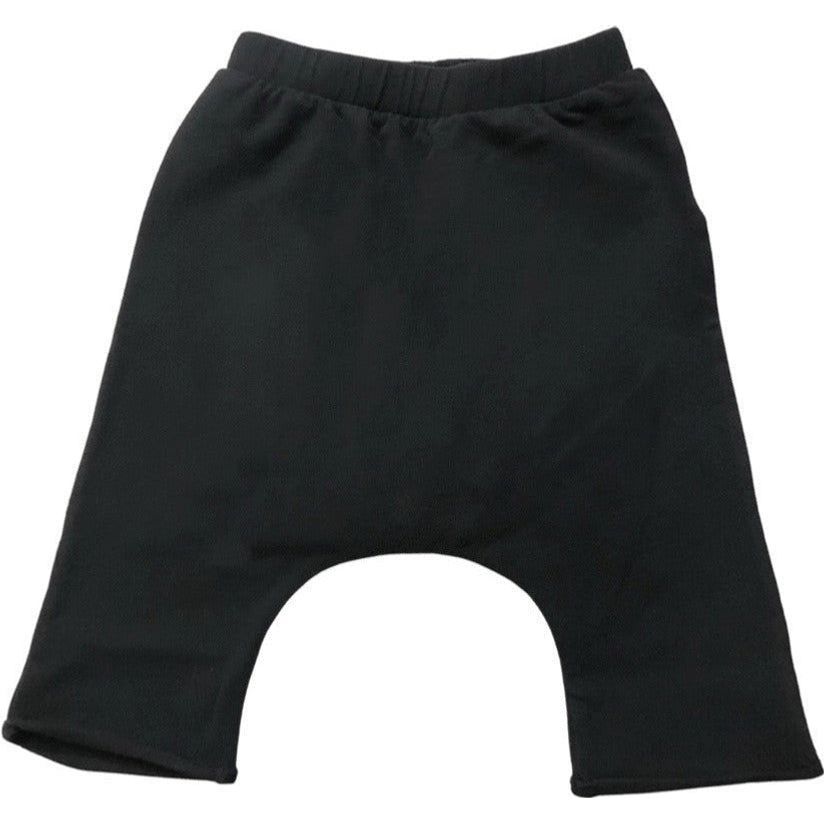 Be Mi Los Angeles Organic Malibu Shorts laid flat, showing lightweight, eco-friendly fabric in a casual, stylish design.