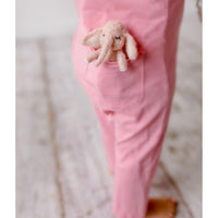 Be Mi Los Angeles pocket romper displayed on a model, featuring a stylish and comfortable romper design with pocket details.