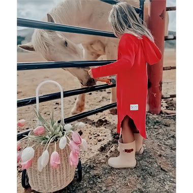 Organic Luna  Hoodie Dress - Be Mi Los Angeles