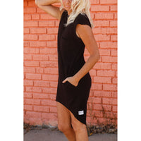Be Mi Los Angeles Maya Tee Dress for adults, casual short-sleeve dress with a relaxed fit, shown in a thumbnail image.