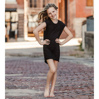 Be Mi Los Angeles Maya Tee Dress for adults, casual and comfortable dress with a relaxed fit, shown in a thumbnail image.