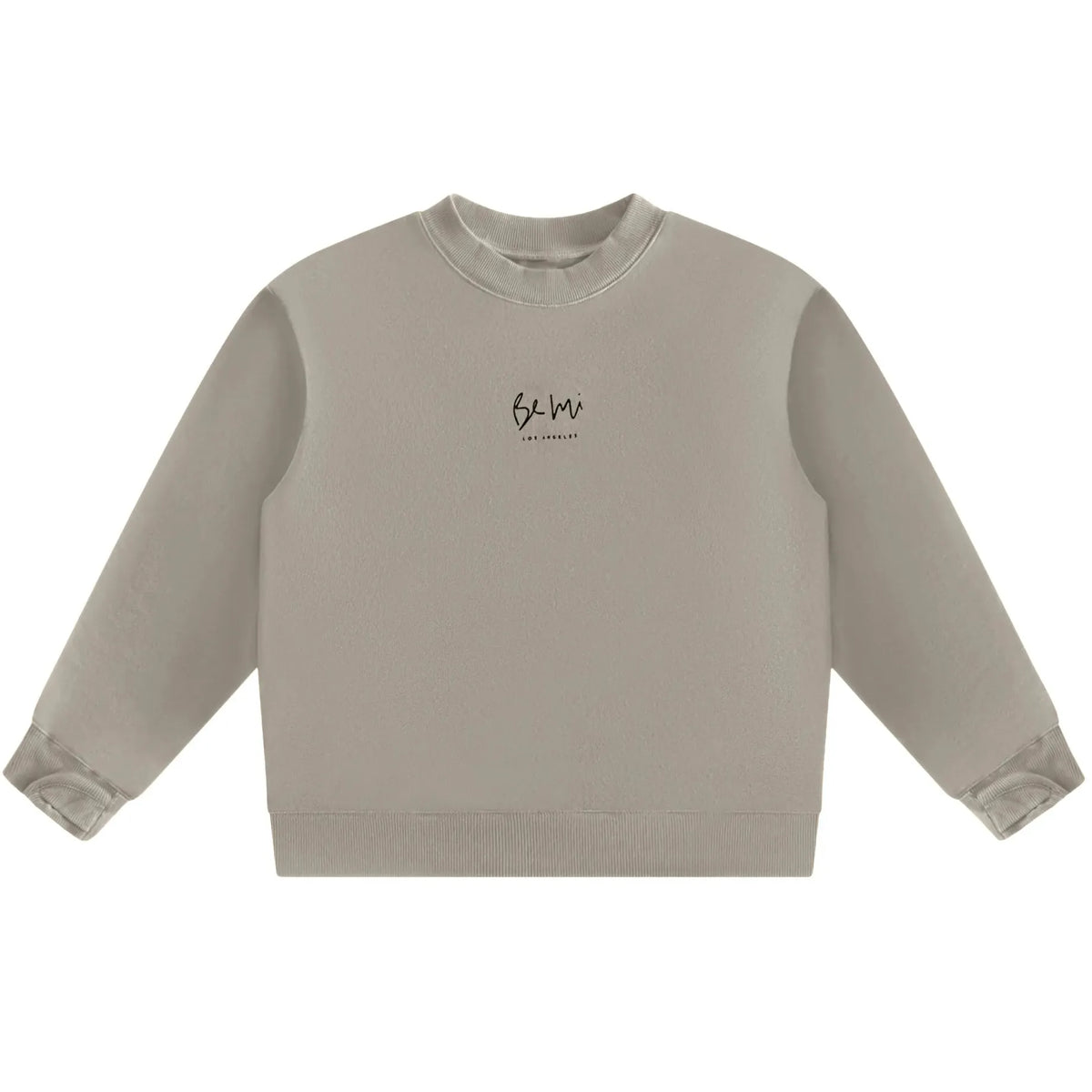 Be Mi Los Angeles organic cloud pullover joggers in grey, soft fabric with a relaxed fit and stylish design.
