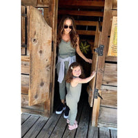Women’s Be Mi Los Angeles romper featuring a stylish, casual design with a relaxed fit and sleeveless style.