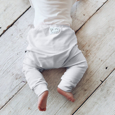 Organic Baby Malibu Pants White - Be Mi Los Angeles